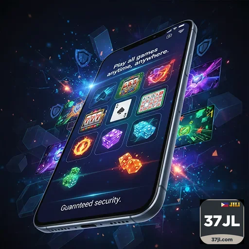 Mobile player enjoying casino games on smartphone